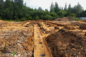 Строительство фундамента для каркасного дома  410 м2 в Павлово 